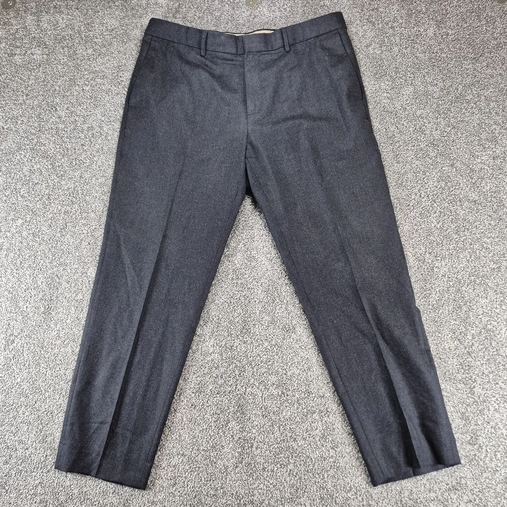 Banana Republic Pants Mens 35x30 Gray Vitale Barberis Canonico Flannel 120s Wool